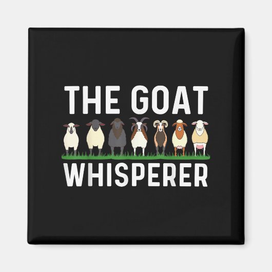 Funny Goat Design Mannen Vrouwen Kind Boerderij Di Magneet (Voorkant)