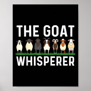 Funny Goat Design Mannen Vrouwen Kind Boerderij Di Poster