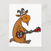 Funny Goat die banjo speelt Briefkaart (Voorkant)