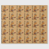 Funny Goat die banjo speelt Cadeaupapier (Vlak)