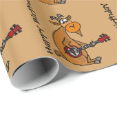 Funny Goat die banjo speelt Cadeaupapier (Rol Hoek)