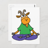 Funny Goat Doing Lotus Position Yoga Briefkaart (Voorkant / Achterkant)