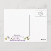 Funny Goat Drawing Quirky Cartoon Animal Art Briefkaart (Achterkant)