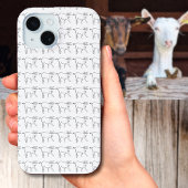 Funny Goat Drawing Quirky Cartoon Animal Art Case-Mate iPhone Case