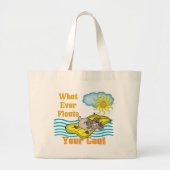 Funny Goat drijft je geit Grote Tote Bag (Voorkant)