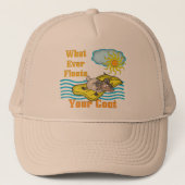 Funny Goat drijft je geit Trucker Pet (Voorkant)