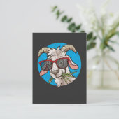 Funny Goat Face met zonnebrillen Briefkaart (Staand voorkant)