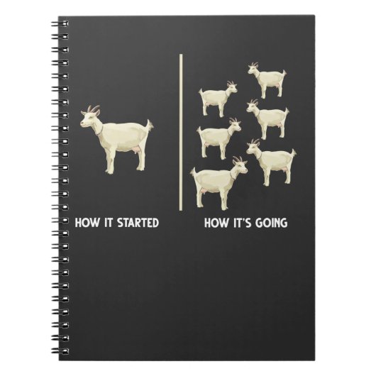 Funny Goat Farmer Humor Farming Notitieboek (Voorkant)