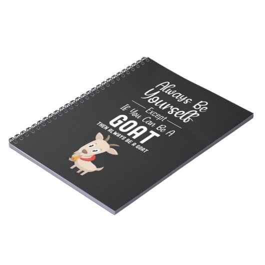 Funny Goat Gag Gifts Humor Farm Animal Pet Farmer Notitieboek (Linkerzijde)