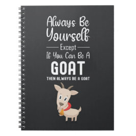 Funny Goat Gag Gifts Humor Farm Animal Pet Farmer Notitieboek