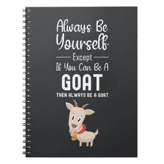 Funny Goat Gag Gifts Humor Farm Animal Pet Farmer Notitieboek (Voorkant)