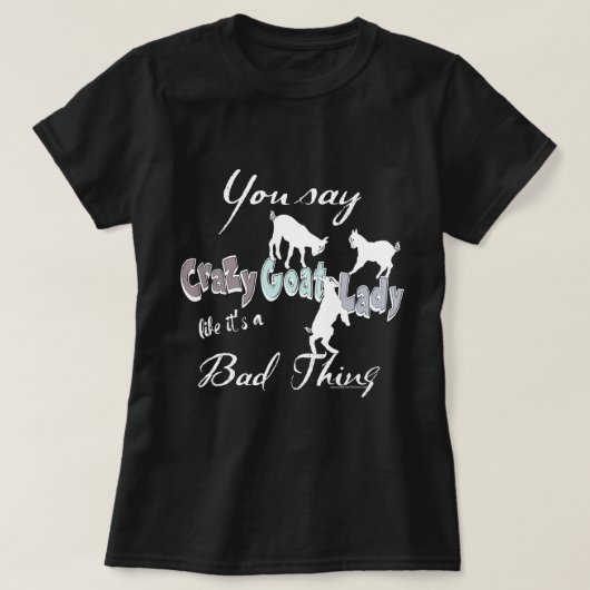 FUNNY GOAT GEZEGDE | Crazy Goat Lady Cool Pastels T-shirt (Design voorkant)