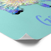 Funny Goat Gezegde Poster (Hoek)