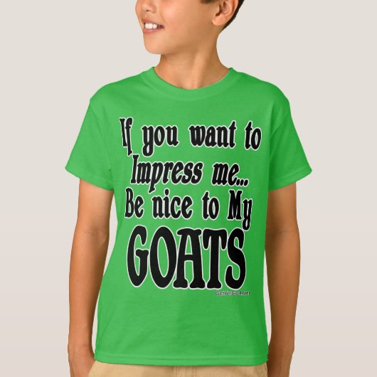 Funny Goat Gezegde T-shirt (Voorkant)