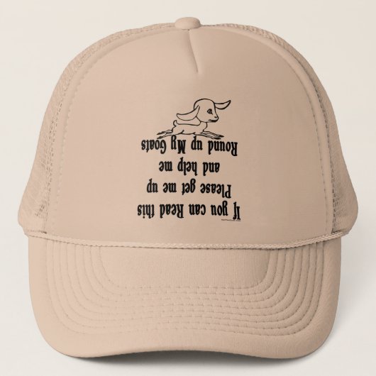 Funny Goat Gezegden Trucker Pet (Voorkant)