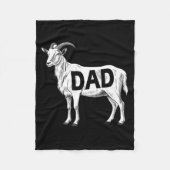 Funny Goat Gift Dad Sarcastic Graphic  Fleece Deken (Voorkant)