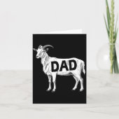 Funny Goat Gift Dad Sarcastic Graphic Kaart (Voorkant)