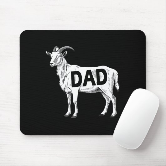 Funny Goat Gift Dad Sarcastic Graphic  Muismat (Met muis)