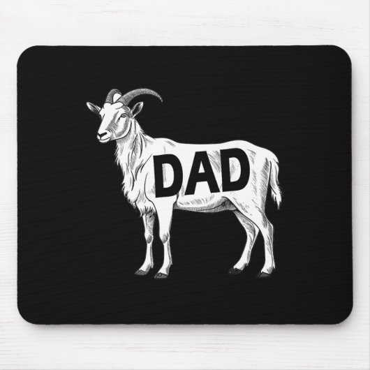 Funny Goat Gift Dad Sarcastic Graphic  Muismat (Voorkant)