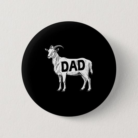 Funny Goat Gift Dad Sarcastic Graphic  Ronde Button 5,7 Cm (Voorkant)
