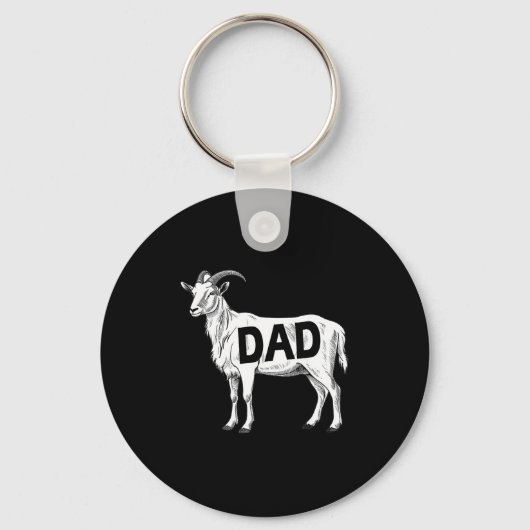 Funny Goat Gift Dad Sarcastic Graphic  Sleutelhanger (Voorkant)