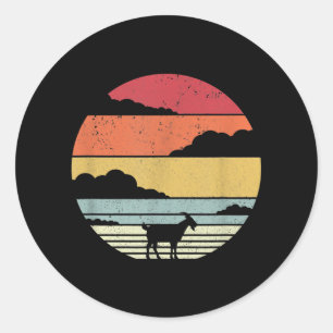 Funny  Goat Gift Ronde Sticker