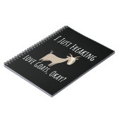 Funny Goat Gifts For Goat Lovers Farm Animal Humor Notitieboek (Linkerzijde)