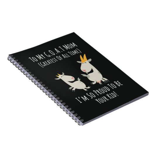 Funny Goat Gifts For Mom Women Mama Lover Notitieboek (Rechterzijde)