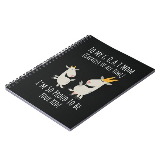 Funny Goat Gifts For Mom Women Mama Lover Notitieboek (Linkerzijde)