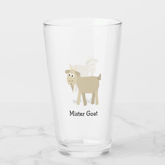 Funny Goat Glas (Achterkant)