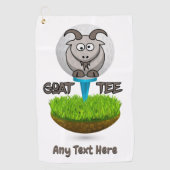 Funny Goat Golf T-shirt Golfhanddoek (Voorkant)