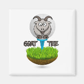 Funny Goat Golf T-shirt Magneet (Voorkant)