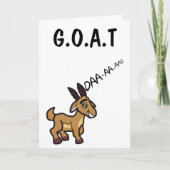 Funny Goat Greatest Dad Of All Time beroemd gemaak Kaart (Voorkant)