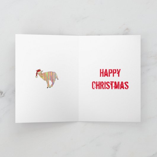 Funny Goat Happy Kaart (Binnen)