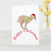 Funny Goat Happy Kaart (Gele Bloem)