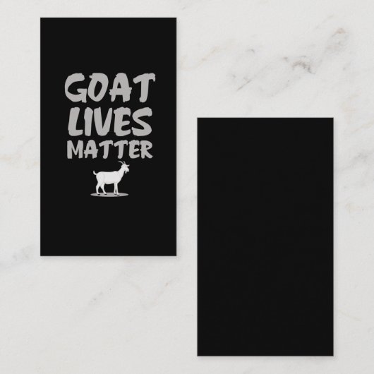 Funny Goat Lover Goat Animal Boerderij Visitekaartje (Voorkant / Achterkant)