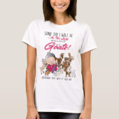 FUNNY Goat Lover - Old Lady House, vol met geiten T-shirt (Voorkant)