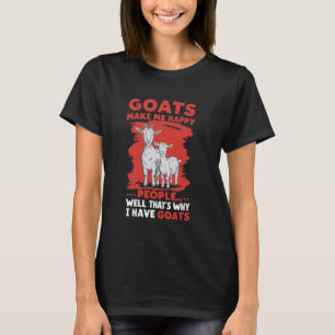 Funny Goat Lovers Gezegde Capra Hircus Geit Antelo T-shirt