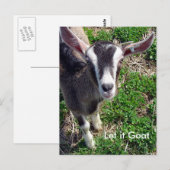 Funny Goat Parody Briefkaart (Voorkant / Achterkant)