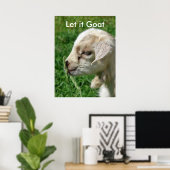 Funny Goat Parody, Cute Goat Kind Poster (Thuiskantoor)