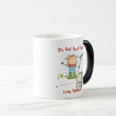 Funny Goat Poop Cartoon Magische Mok (Voorkant rechts)