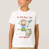 Funny Goat Poop Cartoon T-shirt (Voorkant)
