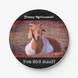 Funny Goat Retirement Papieren Bordje