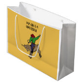 Funny Goat Rodeo Job Humor Cartoon Groot Cadeauzakje (Voorkant Gekanteld)