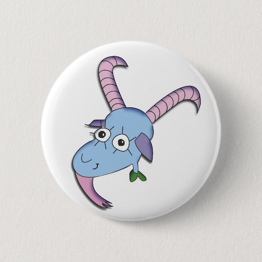Funny Goat Ronde Button 5,7 Cm (Voorkant)
