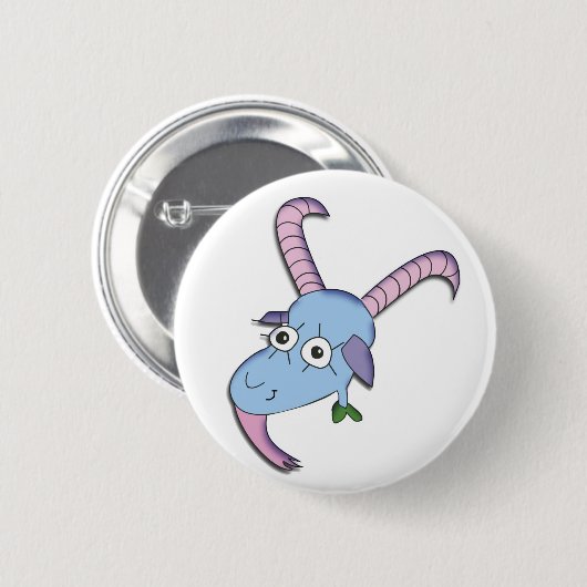 Funny Goat Ronde Button 5,7 Cm (Voorkant /achterkant)