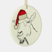Funny Goat santa Keramisch Ornament (Rechts)