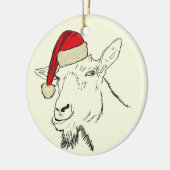 Funny Goat santa Keramisch Ornament (Links)