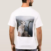 Funny Goat Selfie with Loch Ness Monster T-Shirt  (Achterkant)