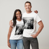 Funny Goat Selfie with Loch Ness Monster T-Shirt  (Unisex)